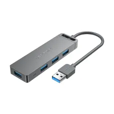 Vention CHLHB USB Male to Quad USB Female Gray HUB #CHLHB