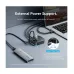 Vention CHZBF USB Male to Tri USB & Type-C Female Black USB HUB #CHZBF