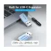 Vention CUAH0 USB Male to Type-C Female Gray Converter with Lanyard #CUAH0