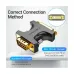 Vention DDDB0 VGA Male to DVI Female Black Converter #DDDB0