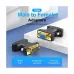 Vention DDFB0 VGA Male to Female Black Converter #DDFB0