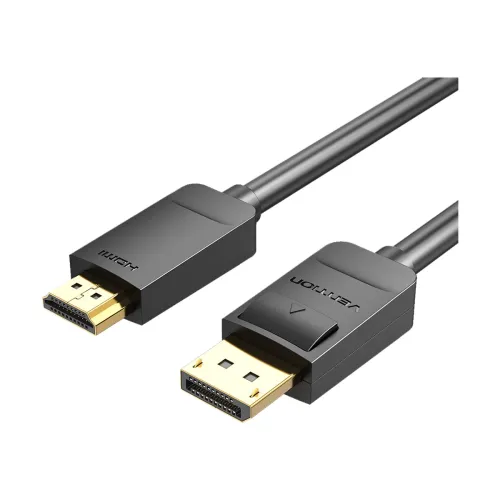 Vention HADBH DisplayPort Male to HDMI Male Black 2 Meter Display Port Cable