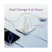 Vention FEQW0-US 30W GaN USB & USB-C White Charger / Charging Adapter #FEQW0-US (2 Pin, US)
