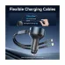 Vention FFOB0 30W Dual USB-C & Lightning Black Fast Car Charger #FFOB0