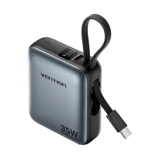 Vention FHEH0 10000mAh 35W Gray Power Bank with Digital Display #FHEH0
