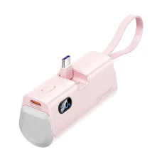 Vention FHQP0 4800mAh 22.5W Pink Power Bank with Digital Display #FHQP0