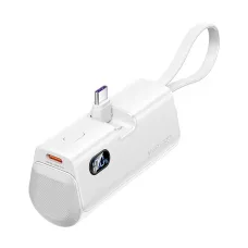 Vention FHQW0 4800mAh 22.5W White Power Bank with Digital Display #FHQW0