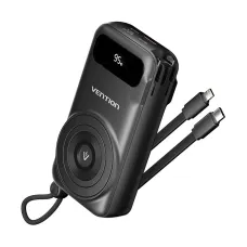 Vention FHXB0 10000mAh 22.5W Black Power Bank with Digital Display #FHXB0