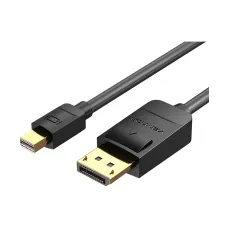 Vention HAABG Mini DisplayPort to DisplayPort Male, 1.5 Meter, Black Cable #HAABG