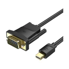 Vention HFDBF Mini DisplayPort Male to VGA Male, 1 Meter, Black Cable #HFDBF (1080p)