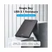 Vention KPBB0 2.5 Inch SATA Black HDD/SSD Enclosure #KPBB0