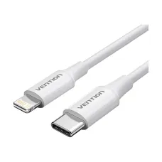 Vention LAJWF USB Type-C Male to Lightning Male, 1 Meter, White Cable #LAJWF (27W)