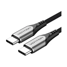 Vention TADHG USB 2.0 Type-C Male to Male, 1.5 Meter, Gray Braided Charging & Data Cable #TADHG