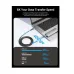 Vention TAVHF USB 4.0 Type-C Male to Male, 1 Meter, Gray Braided Charging & Data Cable #TAVHF