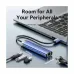 Vention TGFSB USB Male to Tri USB, Type-C & LAN Female, 0.15 Meter, Blue Multi-Interface HUB # TGFSB