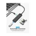 Vention TGKBF Type-C Male to Quad USB Female Black USB HUB with Micro-USB Power #TGKBF
