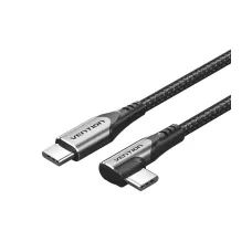 Vention TRAHG USB 2.0 Type-C Male to Male, 1.5 Meter, Black Braided Charging & Data Cable #TRAHG