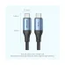 Vention TREBF USB 2.0 Type-C Male to Male, 1 Meter, Blue Braided Charging & Data Cable #TREBF
