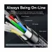 Vention TREBF USB 2.0 Type-C Male to Male, 1 Meter, Blue Braided Charging & Data Cable #TREBF
