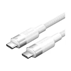 Vention TRGWF USB 3.2 Gen 2 Type-C Male to Male, 1 Meter, White Braided Charging & Data Cable #TRGWF