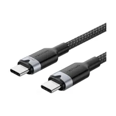 Vention TRIBH USB 2.0 Type-C Male to Male, 2 Meter, Black Braided Charging & Data Cable #TRIBH