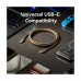 Vention TRIJH USB 2.0 Type-C Male to Male, 2 Meter, Gold Braided Charging & Data Cable #TRIJH
