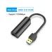 Vention CEHBB USB Male to LAN Female, 0.15 Meter, Black Converter #CEHBB