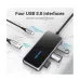 Vention TFDHB USB Type-C Male to Quad USB & PD Female Gray HUB # TFDHB