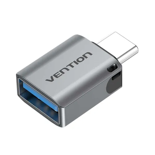 Vention CDQH0 USB Type-C Male to USB Female OTG Gray Converter #CDQH0