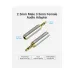 Vention VAB-S02 4 Pole 2.5mm Male to 3.5mm Female Silver METAl Audio Converter # VAB-S02
