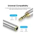 Vention VAB-S02 4 Pole 2.5mm Male to 3.5mm Female Silver METAl Audio Converter # VAB-S02