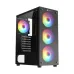 Xtreme 100E Mesh Mid Tower ATX Black Desktop Casing With 4 RGB Fan