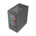 Xtreme M31B Mini Tower M-ATX Black Gaming Desktop Casing With 3 RGB Fan