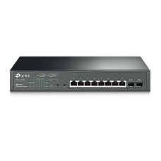 TP-Link T1500G-10MPS JetStream 8-Port Gigabit Smart PoE+ Switch with 2 SFP Slots