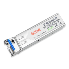 6COM 6C-WDM-0240AD SFP 1.25G SM TX1310nm DDM LC Transceiver