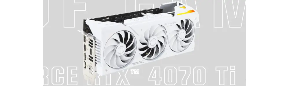 ASUS TUF Gaming GeForce RTX 4070 Ti SUPER BTF White OC Edition 16GB GDDR6X Graphics Card