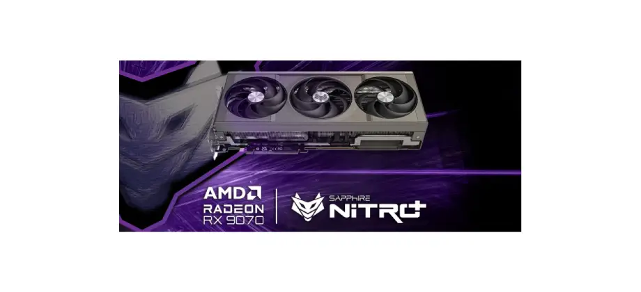 Sapphire NITRO+ AMD Radeon RX 9070 OC 16GB GDDR6 Graphics Card