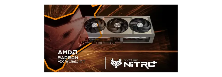 Sapphire NITRO+ AMD Radeon RX 9060 XT Gaming OC 16GB GDDR6 Graphics Card