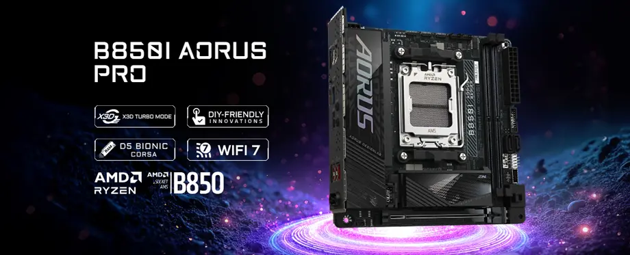 GIGABYTE B850I AORUS PRO AMD AM5 Motherboard