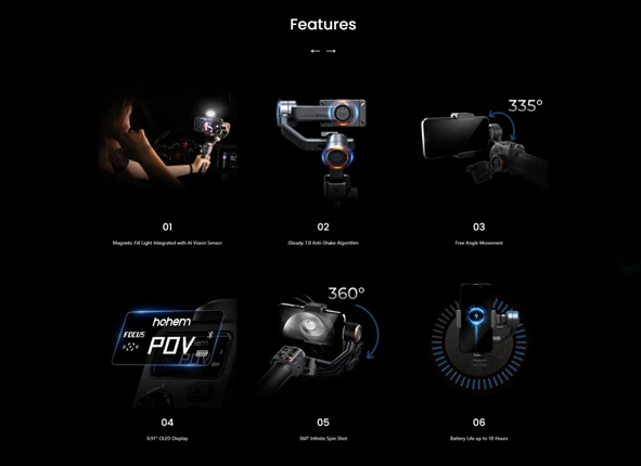 Hohem iSteady M6 Kit AI Gimbal Stabilizer