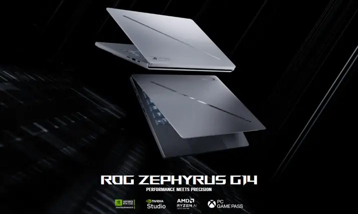 ASUS ROG Zephyrus G14 GA403WP-QS039W Ryzen AI 9 HX 370 32GB RAM 1TB SSD RTX 5070 Graphics 14 Inch 3K OLED Display Gaming Laptop