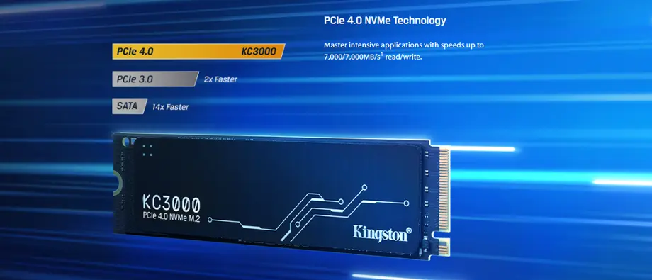 Kingston KC3000 4TB PCIe 4.0 NVMe SSD