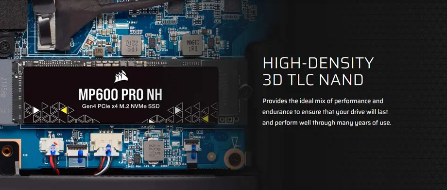 Corsair MP600 PRO NH 1TB PCIe Gen4 NVMe M.2 SSD
