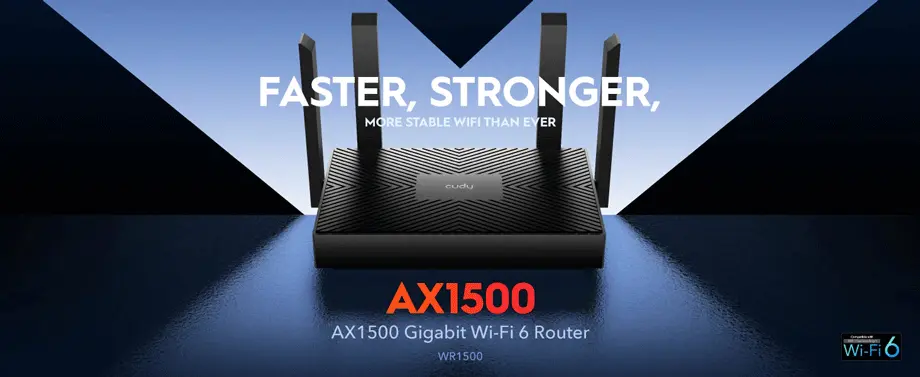 Cudy WR1500 AX1500 Gigabit Dual Band Smart Wi-Fi 6 Router
