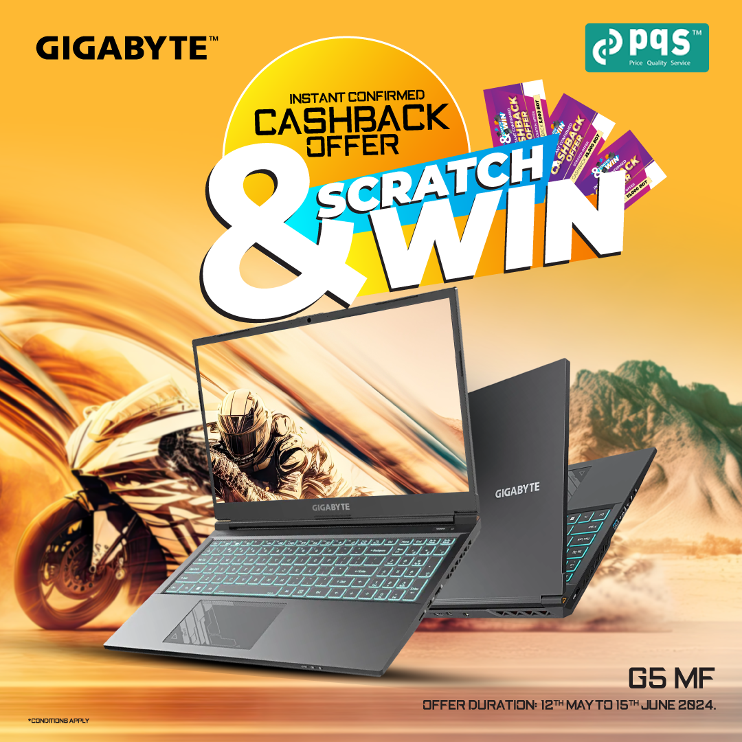 Gigabyte Scratch Card Cashback Offer