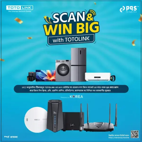 SCAN & WIN BIG with TOTOLINK